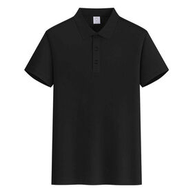 Custom Men's Summer Short Sleeve for Polo Tops Solid Color Turned Collar Knitted T-Shirts Basic Base Layer Wholesale Short Top