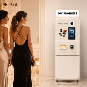 Commercial Use Selfie Fridge Magnet Photobooth Travel Souvenir Instant Photo Booth Kiosk for Scenic Spot & Shopping Mall