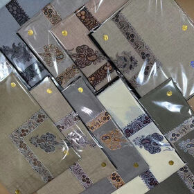 Wool Embroidered Arab Scarf with Muslim Ghutra Design for Men