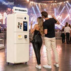Digital Instant Print Photo Booth Machine Photo Printing Fridge Magnet Making Machine for Fridge Magnets