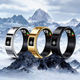 Xinrui Recording Smart Ring Alloy Case 50M Waterproof Health Tracker with Heart Rate and Blood Oxygen Detection Sleep Tracker