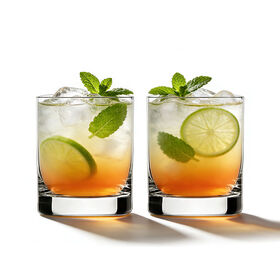 Retro Thick Transparent Whiskey Shot Glass Professional Bar Use