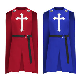 Medieval Knight Crusader Costume Halloween Carnival Party Cosplay Armor