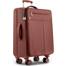 Fabric Suitcase L Medium Sized Luggage with 4 Wheels & TSA Combination Lock Soft Expandable Foldable Suitcase Polyester luggage