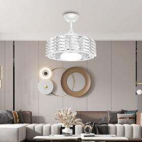 Rotating Bladeless Ceiling Fan Integrated LED Lighting Fixture