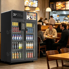 AI Smart Vending Machine Solution with Smart Sensors Cashless Transactions Smart Fridge Vending Machine for Snack and Drink