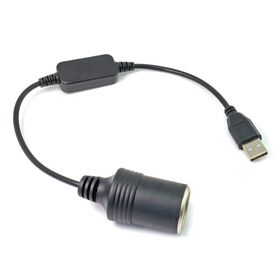 USB Male to Car  Lighter Socket Female Converter