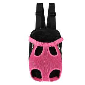 Pet front pocket backpack for outdoor dog/cat walks - dual shoulder bag for pets