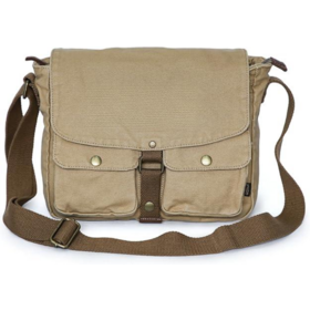 Canvas Messenger Bag Men's Shoulder Bag,Canvas Mini Tote Bags with Zipper and Multi Pockets,Kids,Girls,Friends Gift