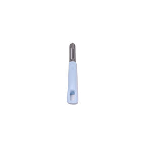 OEM ODM Short Handle Stainless Steel Peeler PP Anti-slip Grip 19.5cm Fruit Vegetable Peeling Knife Kitchen Potato Carrot Peeler