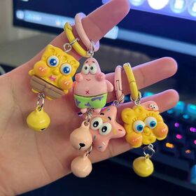 Keychain cute cartoon pendant for schoolbag accessory, a gift for best friends, resin keychain, girl-themed schoolbag accessory