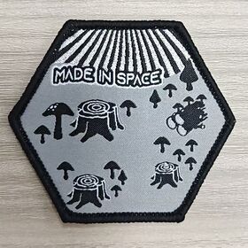 Premium Quality Embroidered Patches Sustainable Merrowed Edge Border 3D Design OEKO-TEX Fire Department Badge MADE IN SPACE