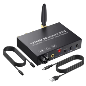 Digital To Analog Audio Converter Bluetooth Transmitter Receiver Headset Adapter