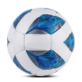 Durable Machine Stitched Star Pattern Soccer Ball, PU Training Football for Youth Outdoor Grass Court Recreation Play
