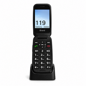 Manufacturer E19 4G Senior Phone Flip Mobile Phone Big Buttons Large Display SOS Emergency Phone Dual SIM 1400mAh Battery Type-C C