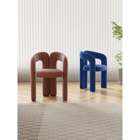 Hotel Restaurant Indoor Furniture Dining Room Velvet Dining Chair with Armrest