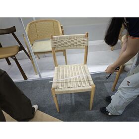Farmhouse Solid Wood Chair Strong Bracket Chair Wear Resistant Chair Hotel Chair Pure Log Chair