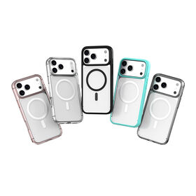 OEM Ultra Clear Magnetic Protection Transparent Clear Case for iPhone 18 Pro Max/17 Pro Max Black
