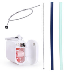 Reusable Silicone Collapsible Straws for Eco-Friendly Bubble Tea