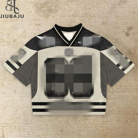 Harajuku Hip Hop Number Graphics Printed T-Shirts for Men and Women with Oversized Goth V Neck