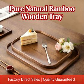 Wood and bamboo trays, household wooden trays, Japanese-style bamboo trays, custom tea trays, hotel and restaurant barbecue plates