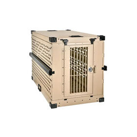 Custom HEAVY DUTY FULLY COLLAPSIBLE POWDER-COATED ALUMINUM DOG CRATE