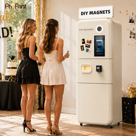 Card Reader Payment Fridge Magnet Photo Booth Machine Multiple Filters Cute Photo Booth Freestanding Photo Booth