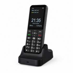 Factory Wholesale 4G Senior Mobile Phone Big Button Feature Phone with SOS Emergency Call GPS Dual SIM Charging Dock