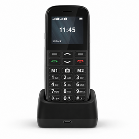 Wholesale Senior Mobile Phone Dual SIM 2G Feature Phone with SOS Button Big Keypad Loud Speaker Type-C Charging Dock for Elderly