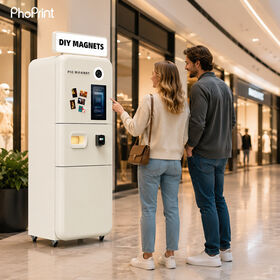 Automatic Selfie Photo Booth Vending Machine Fridge Magnet Customised for Scenic Spot & Shopping Mall