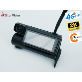 Real-Time Remote Viewing 4G Dashcam 3-Channel 2K - Enhanced Night Vision, GPS Tracking & Geo-Fence