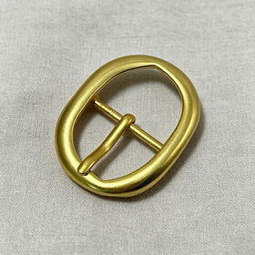 Brushed Gunmetal Rounded Rectangle Metal Buckle, Durable Pin Style Fastener for Leather Watch Bands, Belts & DIY Leather