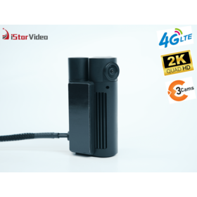 Remote Live Monitoring 4G 3-Channel Dashcam 2K with Night Vision - Two-Way Calling & 512GB Compatibility