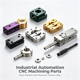 Industrial Control System Precision CNC Machined Parts Brass Stainless Steel Aluminum Titanium Alloy Components