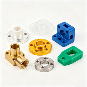 Colored Anodized CNC Machining Parts Purple Green Yellow Black Aluminum Brass Stainless Steel Titanium Alloy