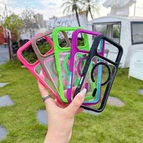 Matte Soft Touch Magnetic Phone Case Large Independent Camera Window Built-in Magsafe Ring Shockproof Protective Cover