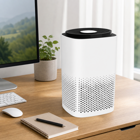 Desktop HEPA Air Purifier with 220 m3/h CADR, 3-Stage Filtration, Sleep Mode and Timer for Bedroom and Home Office