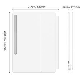 Magnetic Hover Keyboard Folio Dex/Tablet Mode, Oil Proof PU & Floating Stand for Samsung Galaxy 12.4 S10+ S9FE+S9+S8+S7FE S7+