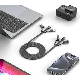 Cable de Datos de Silicona Multifuncional 60W/100W con Iluminación + Encendido para Dispositivos Android - Lo Mejor de 2026