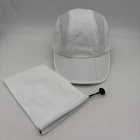 Breathable Polyester Sport Cap with Portable Pocket Unisex Adult for Running and Fishing