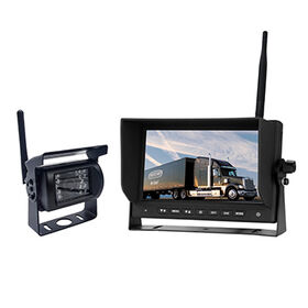7.0 Inch LCD 2.4G Wireless Rear View System, Wireless Reverse Monitor & Camera Kit for Bus, Truck & Commercial Vehicle