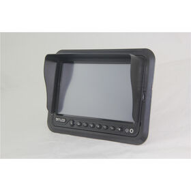 7 Inch Touchscreen TFT LCD Standalone Vehicle Monitor with Sun Shade, 9-36V Wide Voltage Display