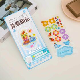 3D Embossed Sticker Self-Adhesive Customize Paper Book Phone Decoration Wholesale Sticker for Bulk Factory Sale Bonbon Drop