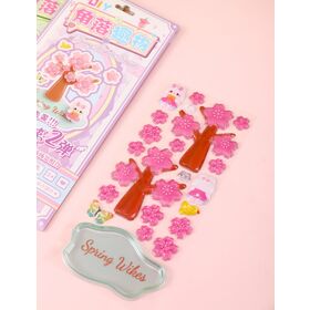 Custom Solid Casting 3D Pop Seal Bonbon Drop Stickers Kawaii Relief Stereo Decorative Bubble Puffy Sticker for Phone Cases