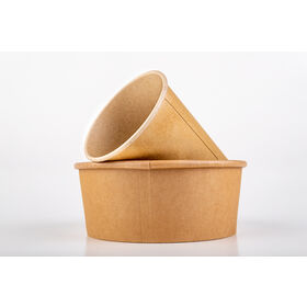 Custom Size Paper Soup Cup With Paper/ PP/ PET Lids, for Soup for Storing Food or Carrying Takeway