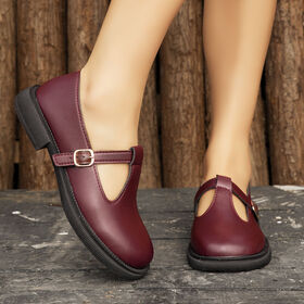High Quality Women Burgundy Versatile Women Shoes