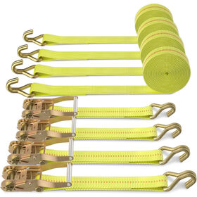 Ratchet Tie Down Strap -2 "X 32,8 'Heavy Duty Catraca Correias com Alça De Alumínio, Correias De Carga para Movendo Eletrodomésticos