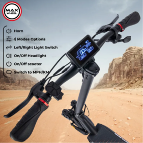 Maxwheel High Speed Electric Scooter for Adults, Aluminum Alloy Frame, 48V 500W to 1000W Motor, 10 Inch Off-Road Fat Tire