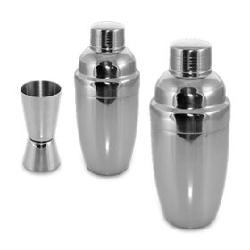 Disposable Cocktail Shakers, Made of Stainless Steel, Suitable for Hotels, Bars and Cruisers .