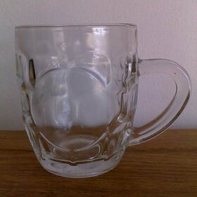 Sleek Glass-Stainless Steel Beer Mug: Perfect for Your Beverage of Choice, Customizable